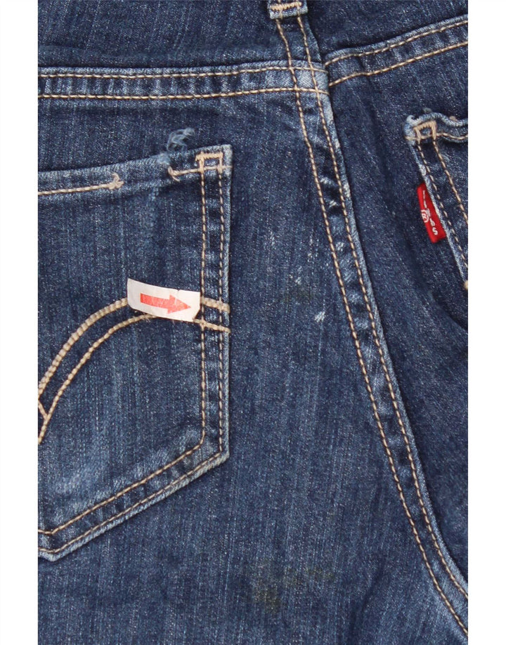 Calça jeans feminina Levi's 524 Straight W29 L32 azul algodão