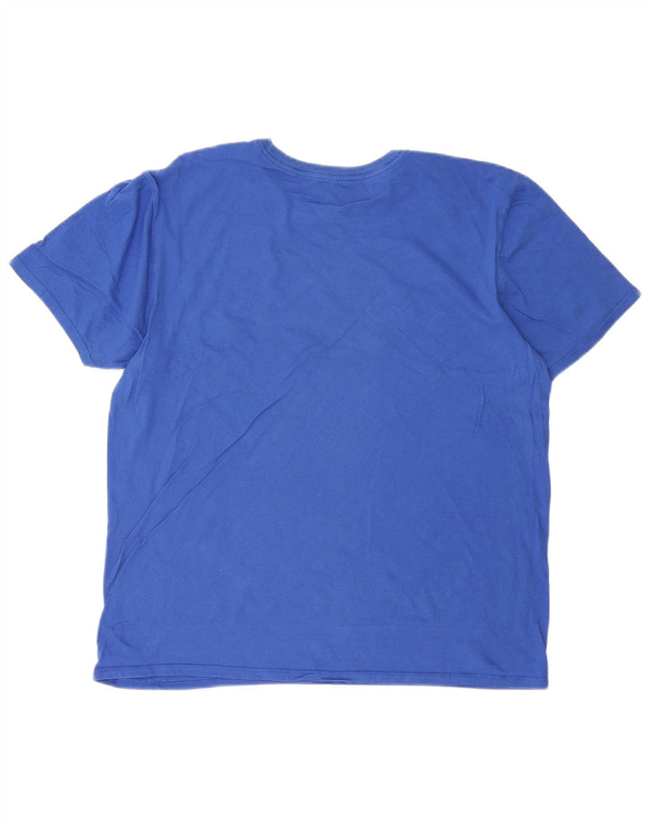 Camiseta masculina Nike Athletic Cut com estampa gráfica grande azul