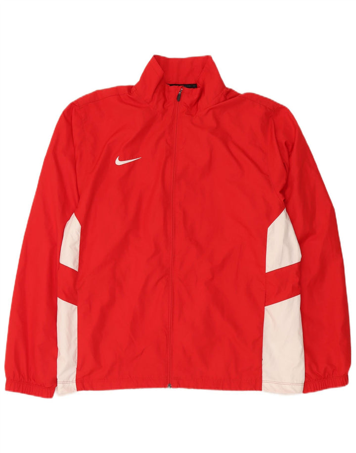 Jaqueta Nike Masculina Graphic Tracksuit Top Grande Poliéster Colorblock Vermelho