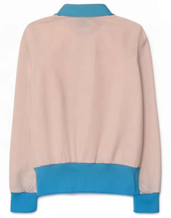 Adidas Womens Tracksuit Top Jacket EU 34 XS Branco Colourblock Algodão