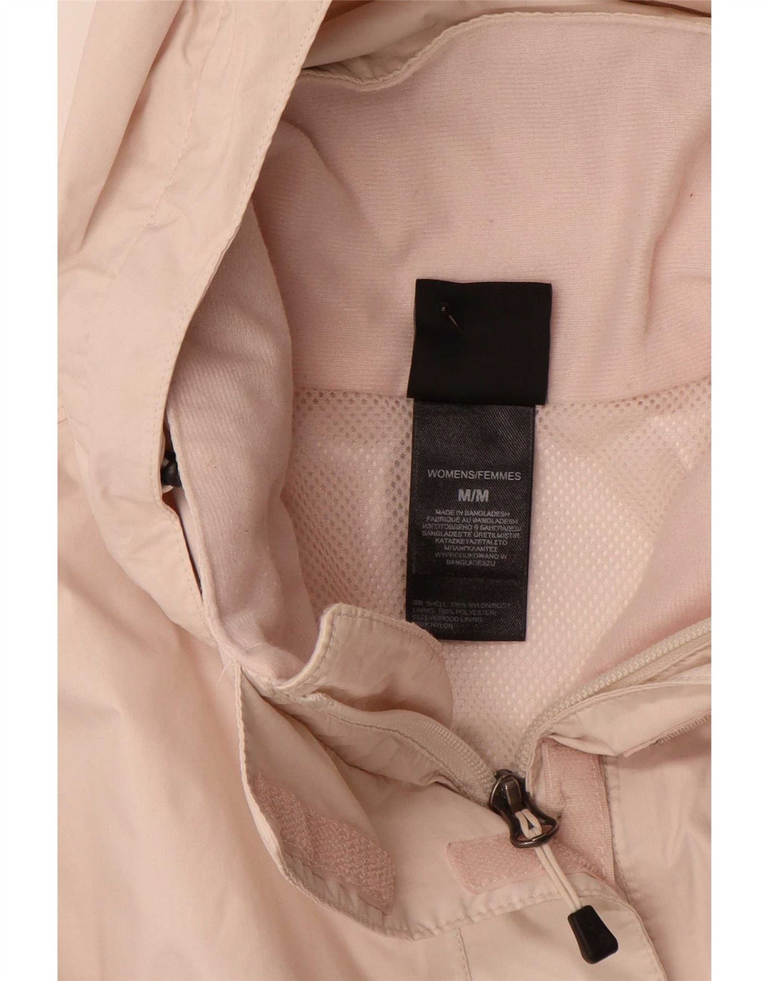 Jaqueta de chuva com capuz feminina The North Face UK 14 poliéster rosa médio