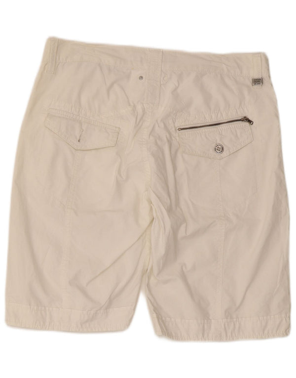 Calvin Klein Mens Chino Shorts W32 Médio Branco