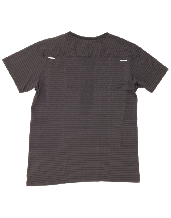 Camiseta Nike Masculina Dri Fit Top Listrado Cinza Médio
