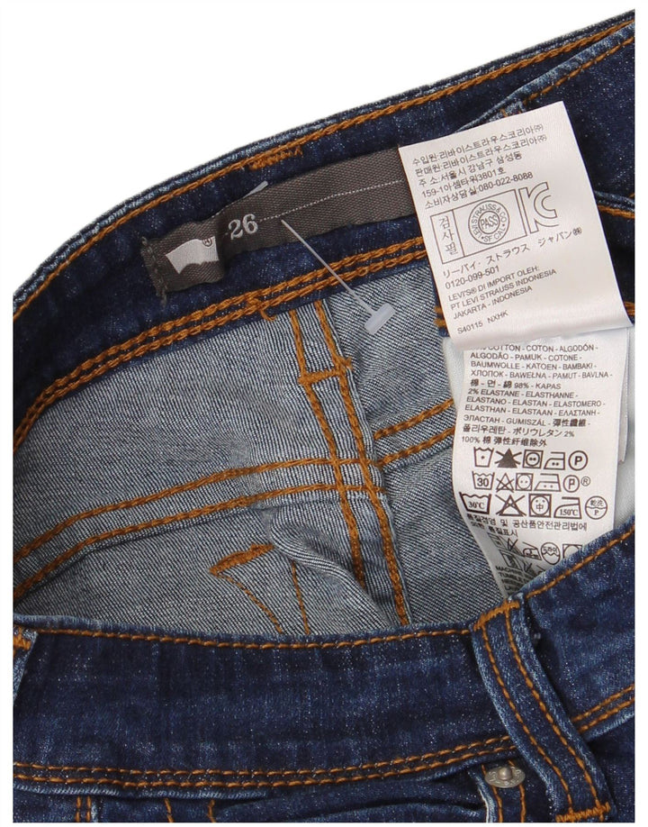 Jeans Capri feminino Levi's W26 L21 algodão azul marinho