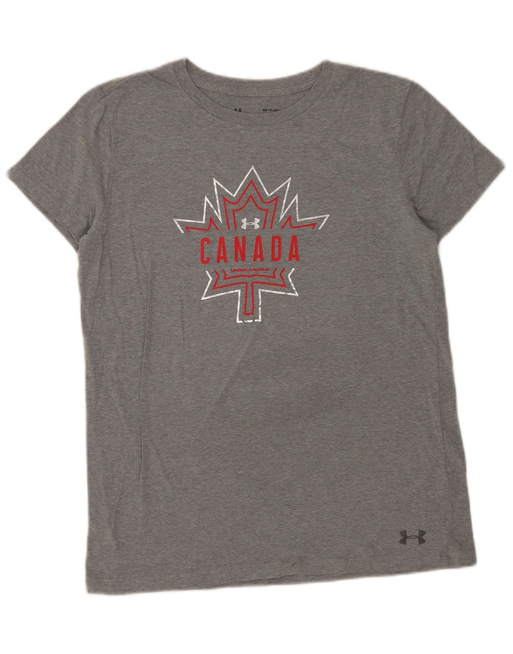 Camiseta Under Armour Mens Canada Graphic Top Pequeno Cinza