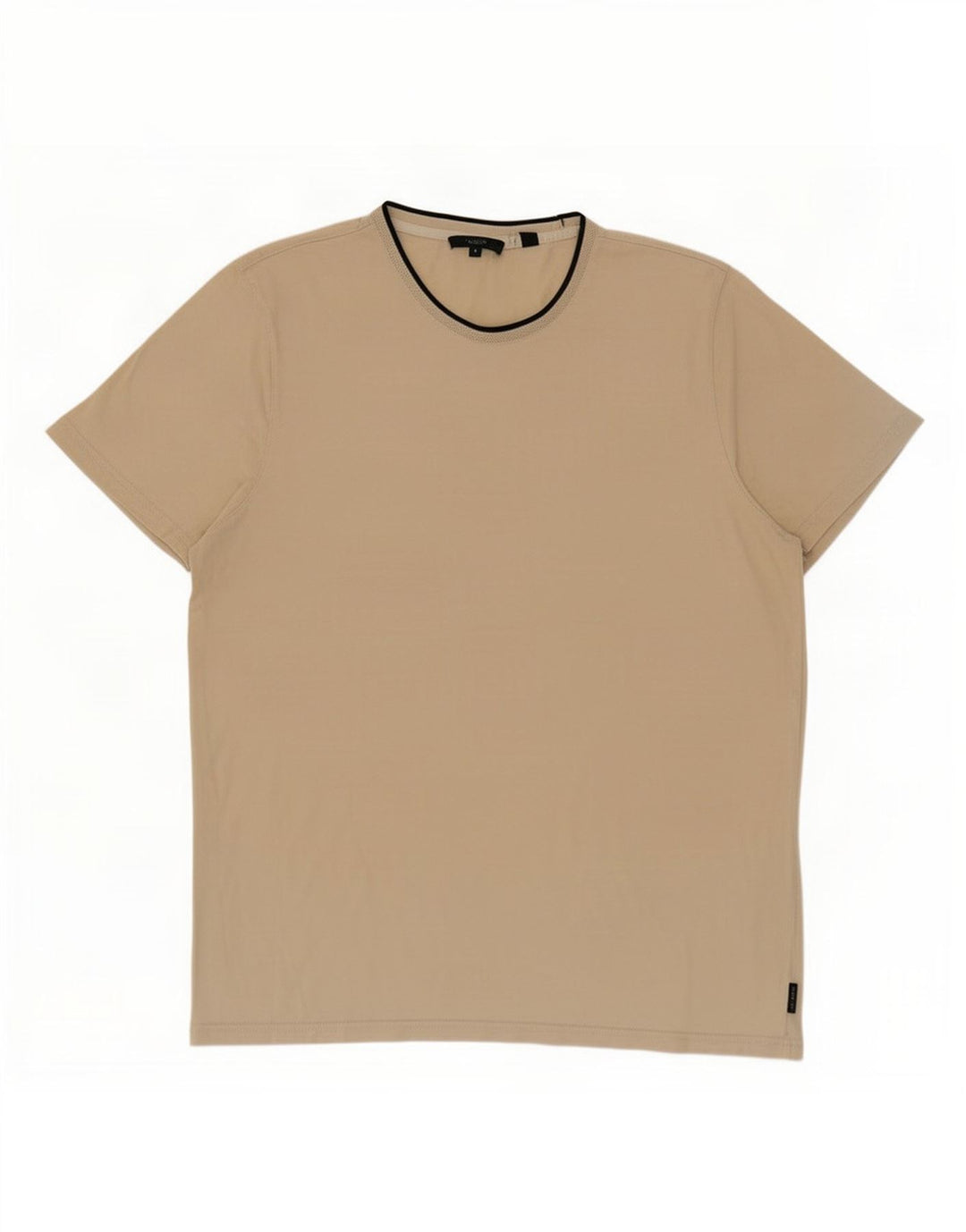 Camiseta feminina Ted Baker tamanho superior 4 grande algodão bege