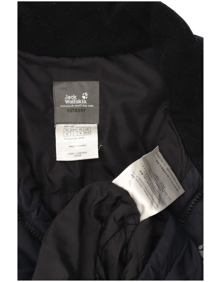 JACK WOLFSKIN Mens Windbreaker Jacket UK 36/38 Medium Navy Blue Polyamide