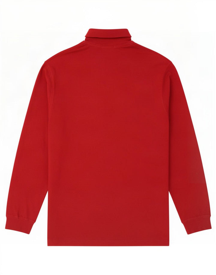 Top masculino St. Michael de manga comprida XL vermelho da Marks & Spencer