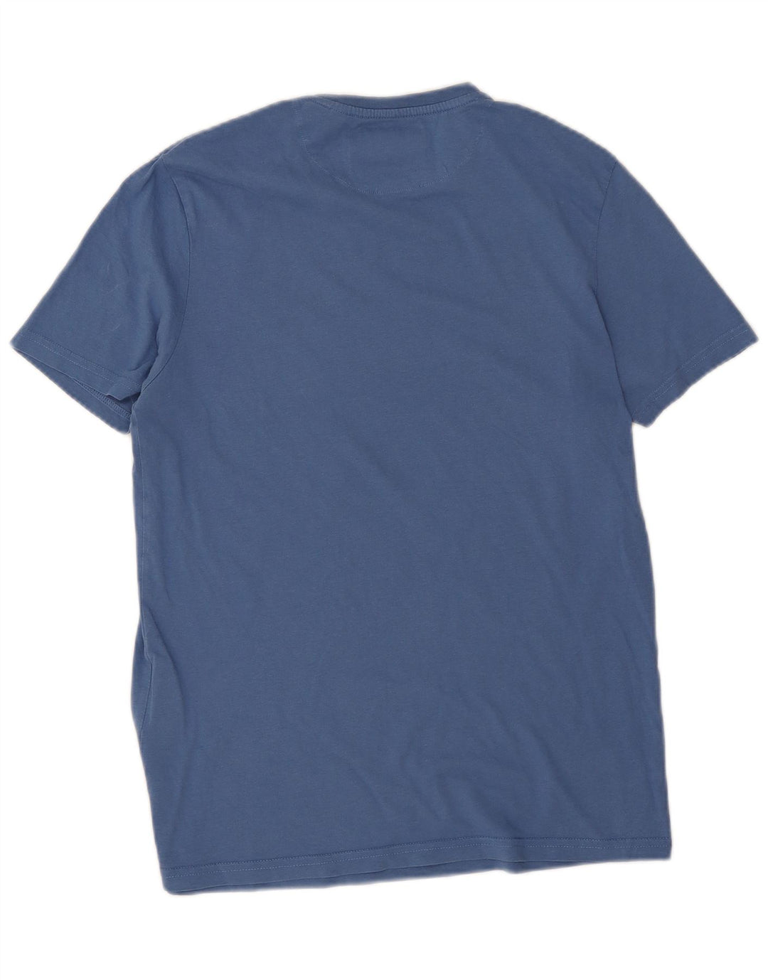 Lyle & Scott Camiseta masculina top pequeno algodão azul