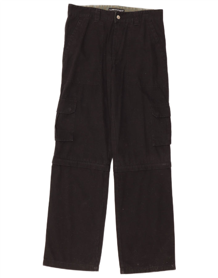 Calça cargo masculina reta Weipper W34 L34 algodão preto