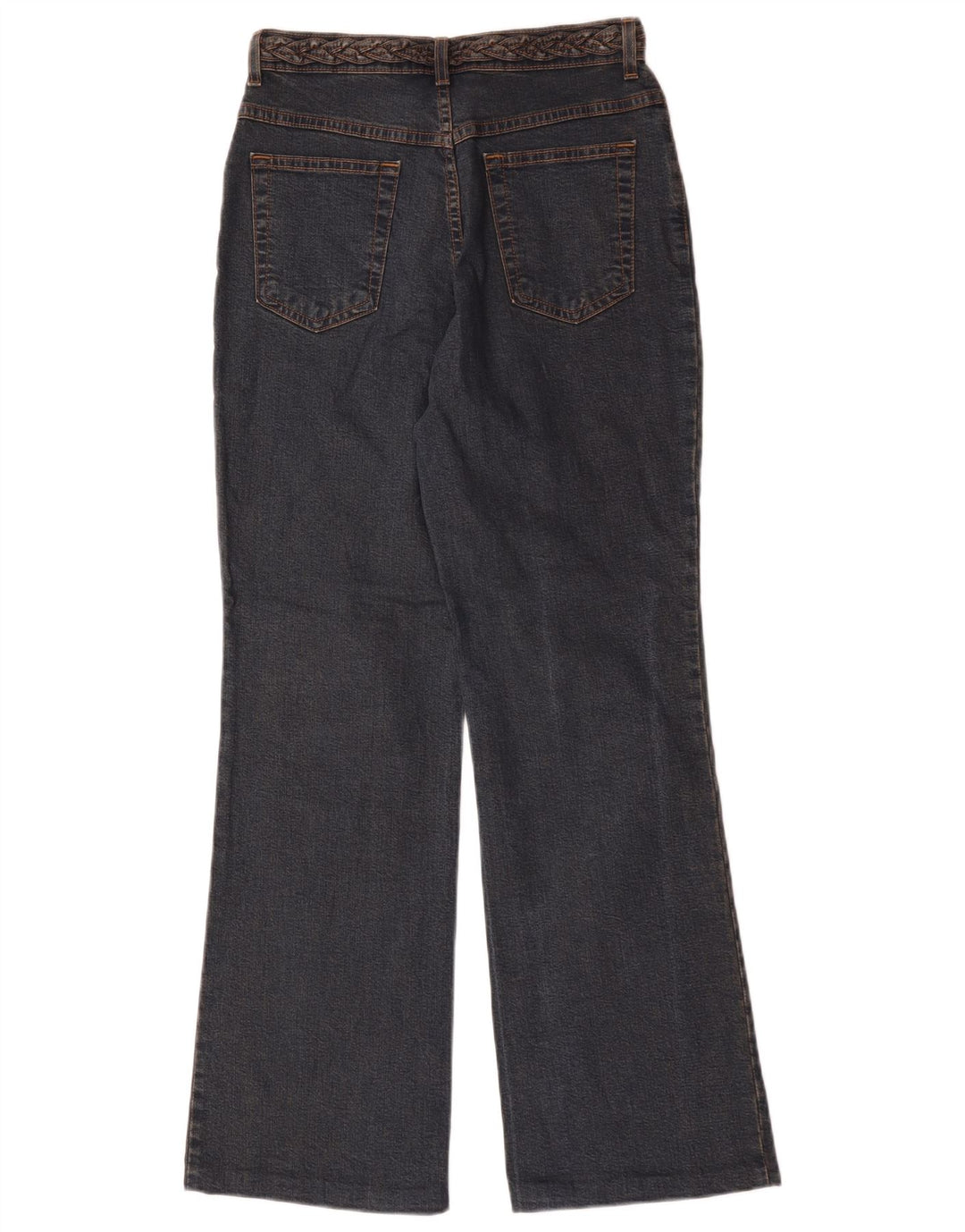Calça jeans feminina Marks & Spencer Bootcut Reino Unido 10 pequena W28 L30 azul marinho
