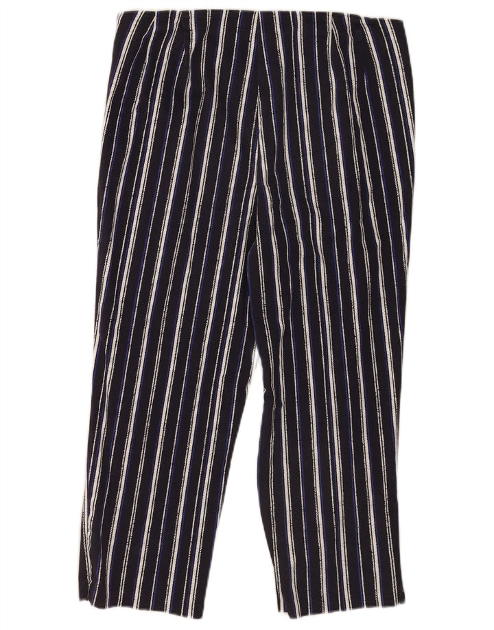 Calça capri feminina Marks & Spencer Reino Unido 12 médio W30 L20 azul marinho
