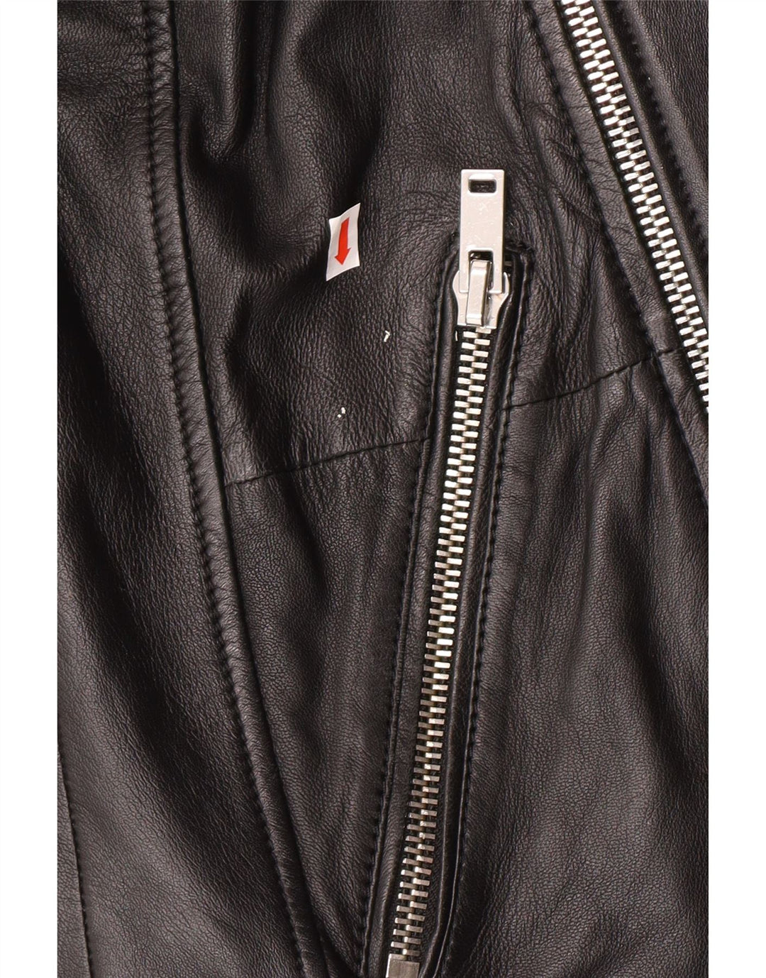 Jaqueta masculina de couro para motociclista Freaky Nation Reino Unido 38 couro preto médio