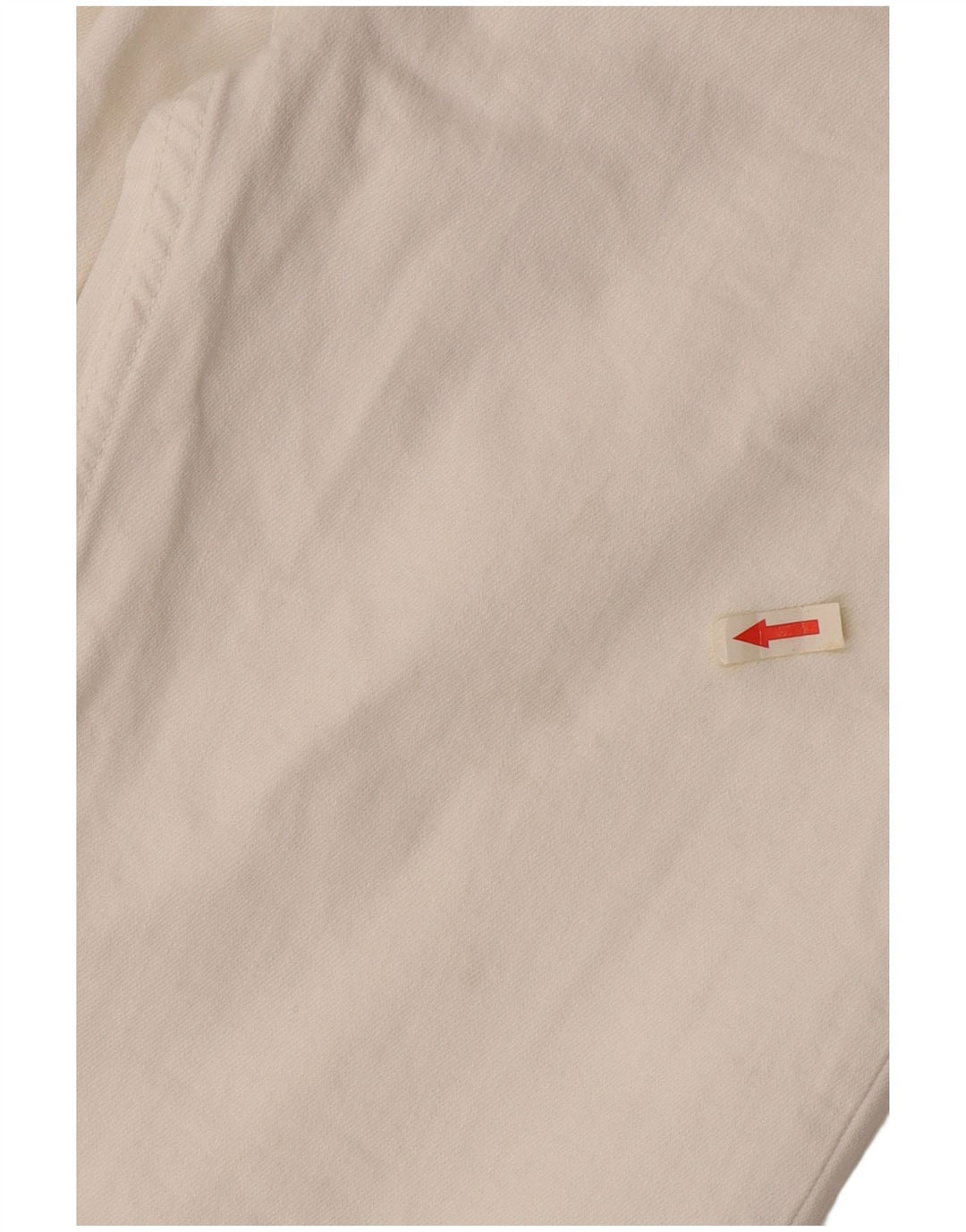 Jeans reto feminino Massimo Dutti EU 40 médio W30 L26 algodão branco