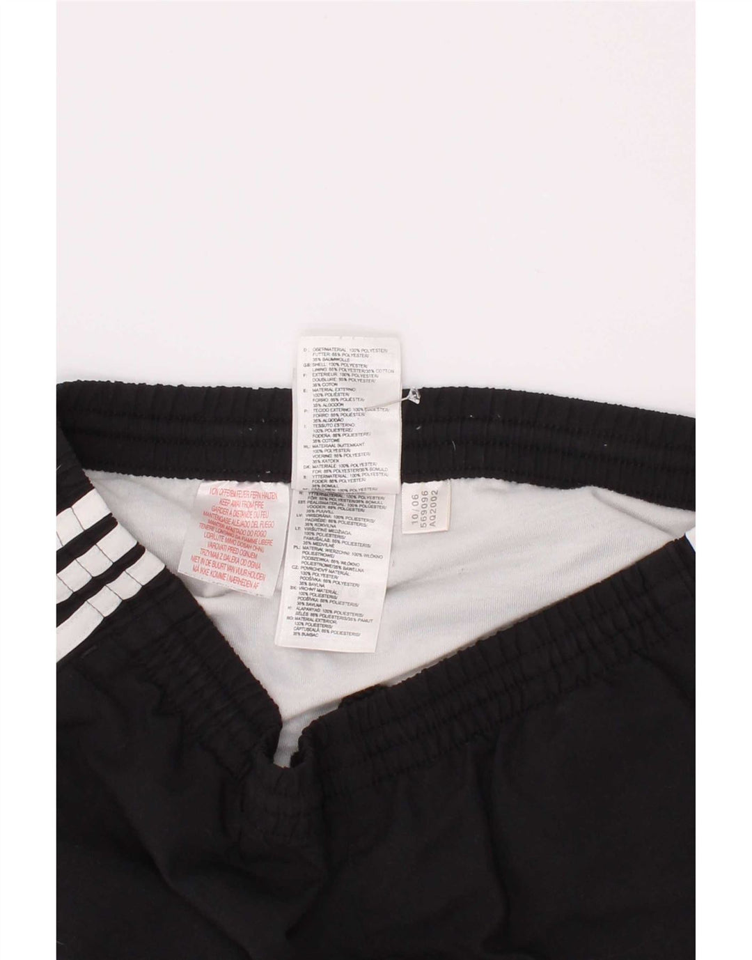 Shorts esportivos Adidas meninos 9-10 anos preto poliéster