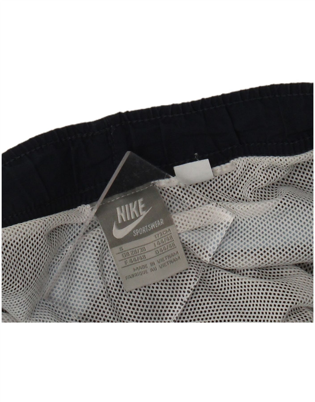 Shorts de natação masculino Nike pequeno azul marinho colorblock