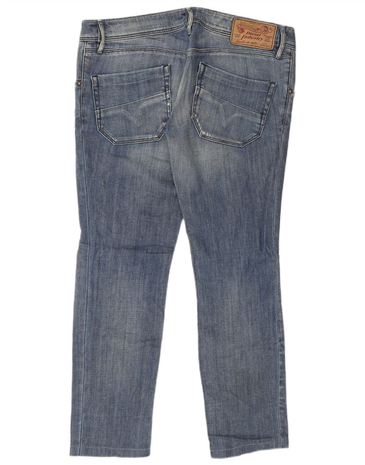 DIESEL Feminino Nevy Slim Jeans W30 L27 Azul Algodão