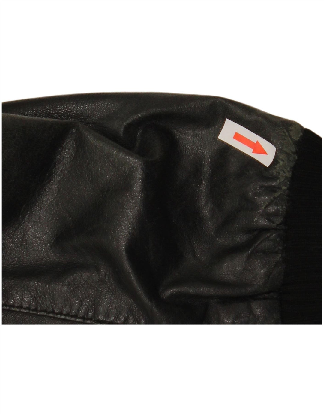 Sasch Jaqueta Feminina De Couro Crop UK 14 Médio Preto