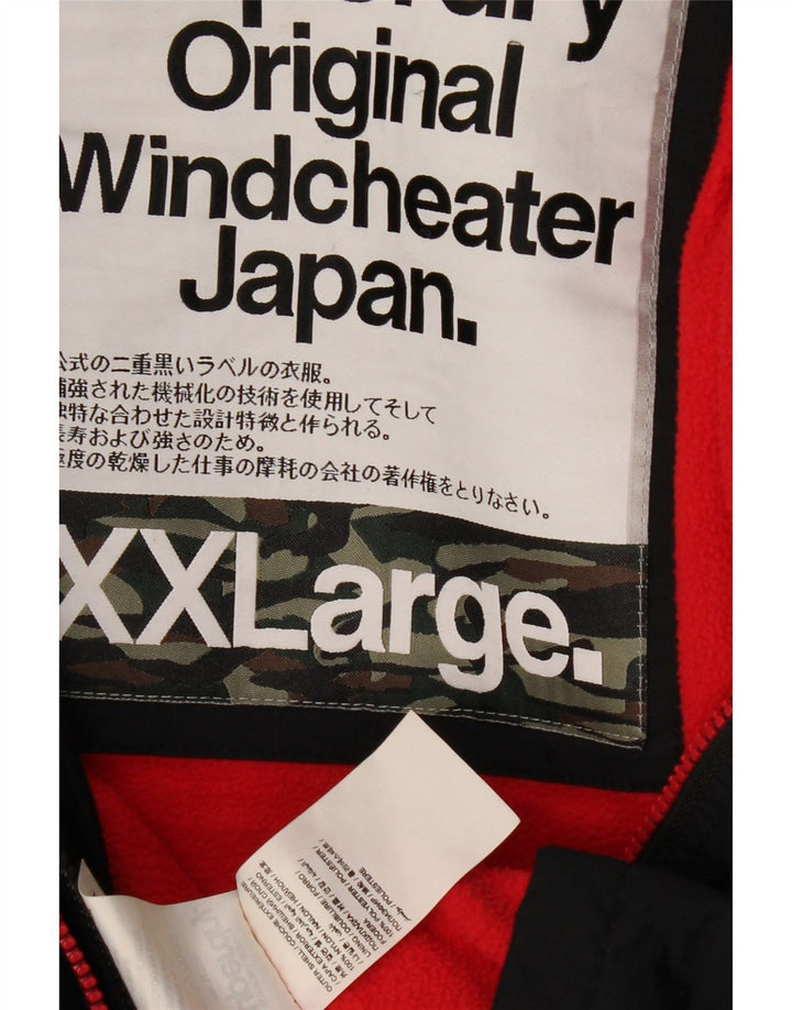 Jaqueta corta-vento feminina SUPERDRY com capuz e capuz UK 20 2XL preta