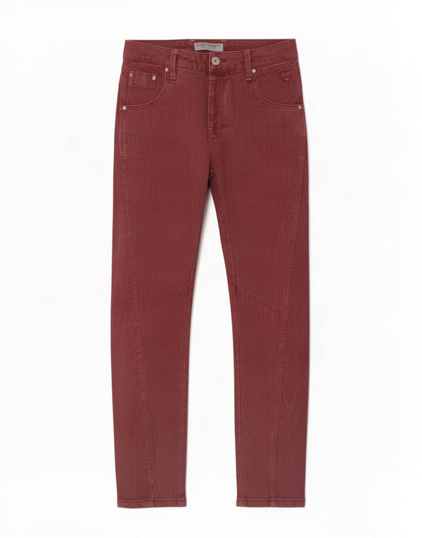 Jack & Jones Masculino Stan Slim Jeans W30 L30 Borgonha