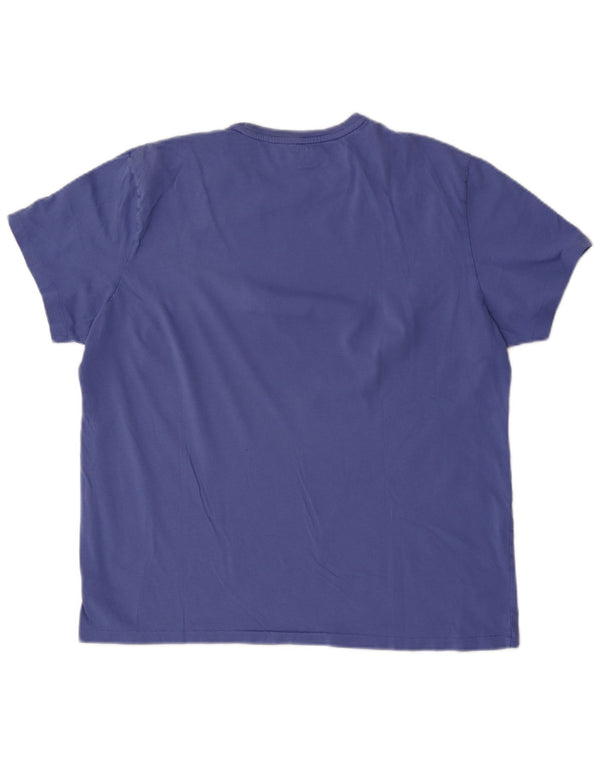 Camiseta masculina Polo Ralph Lauren grande algodão azul