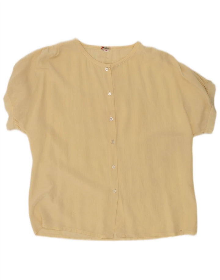 Blusa feminina Berri manga curta UE 38 médio amarelo