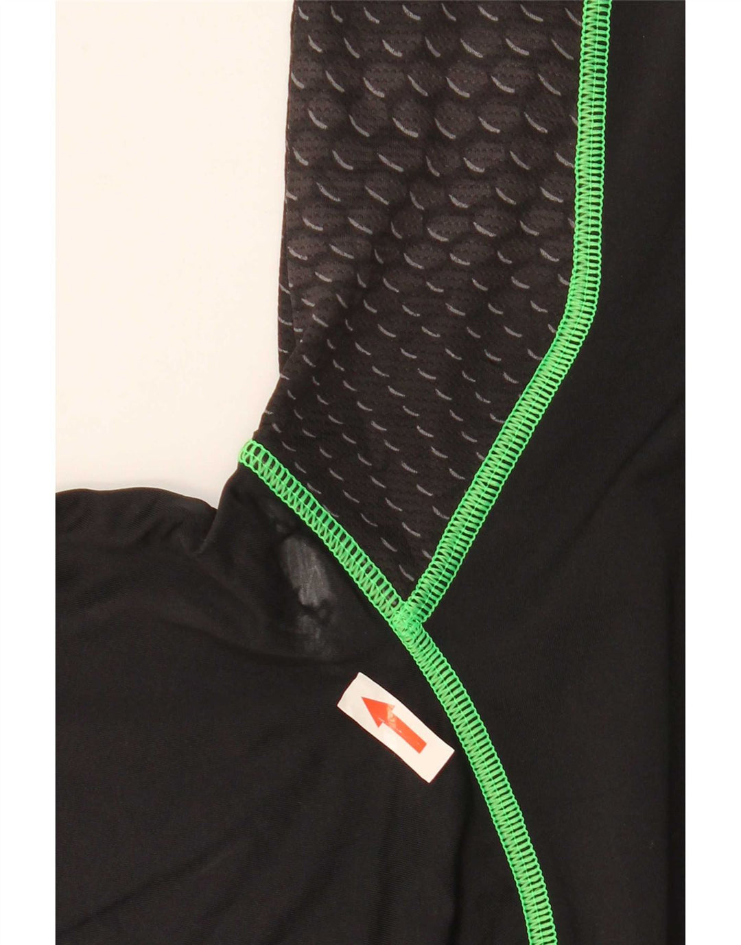 Under Armour Mens T-Shirt Top Pequeno Poliéster Geométrico Preto