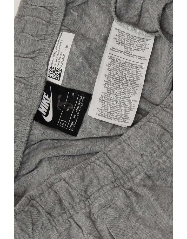 Shorts esportivos masculinos Nike XL cinza algodão