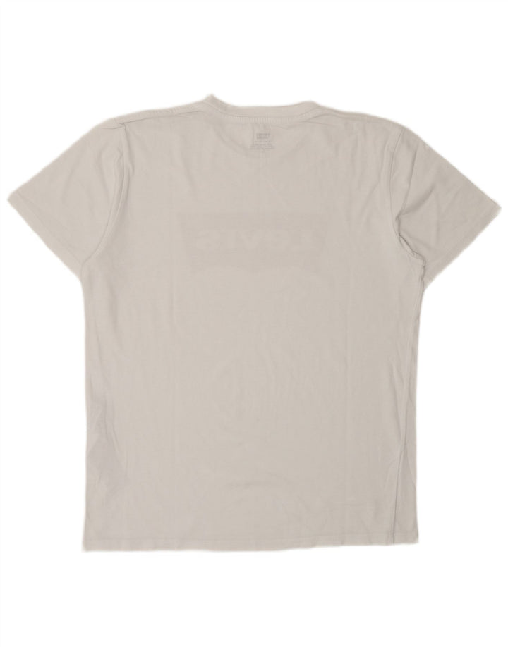 Camiseta gráfica masculina Levi's Top médio algodão branco