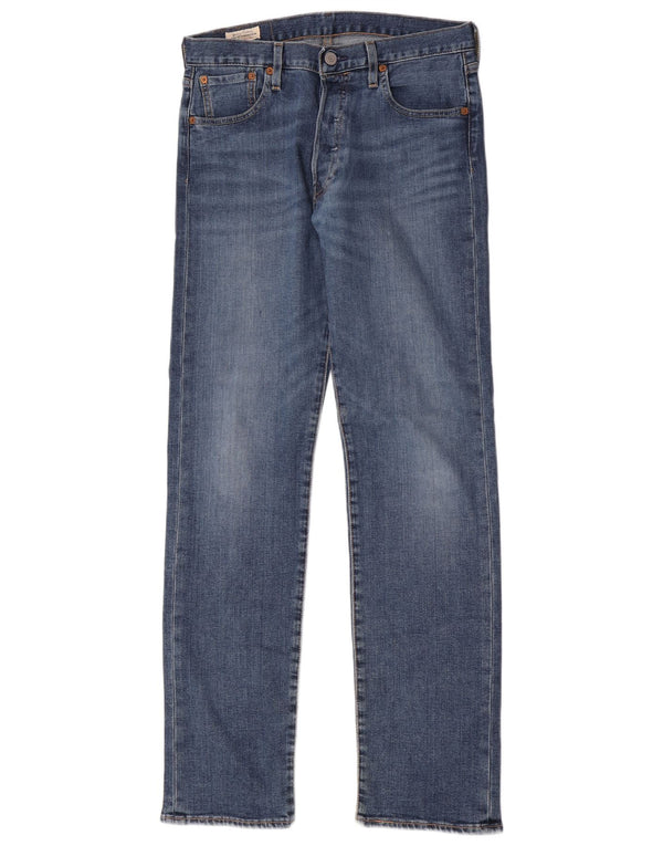 Calça jeans masculina Levi's 501 Straight W29 L32 azul algodão