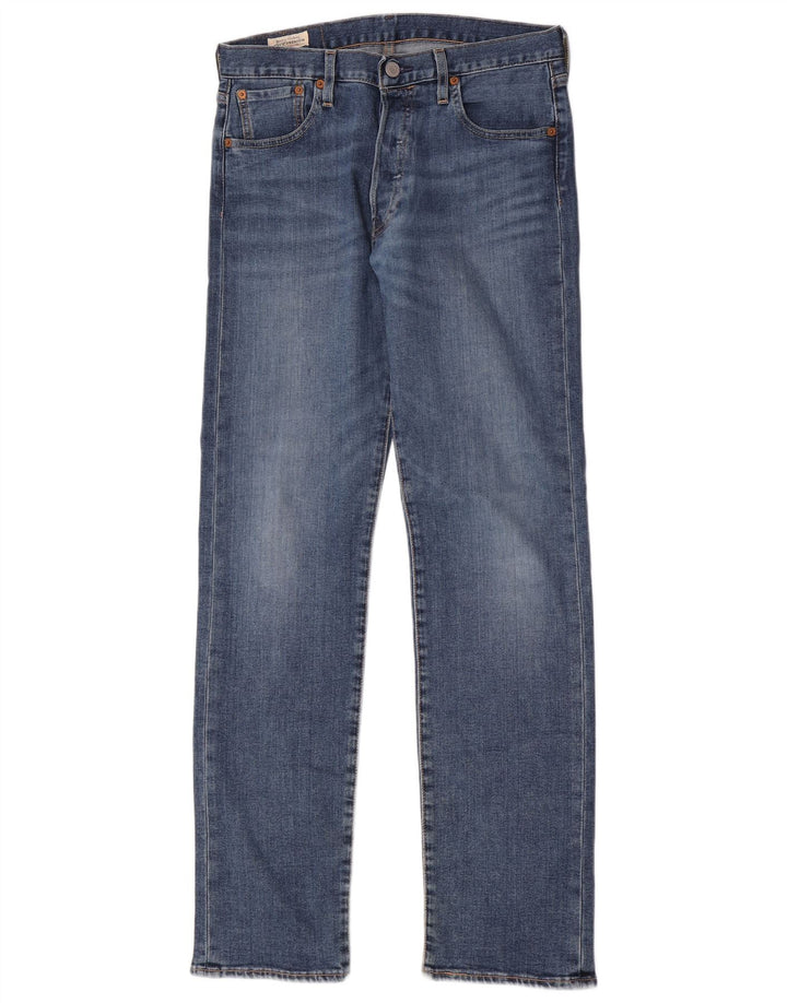 Calça jeans masculina Levi's 501 Straight W29 L32 azul algodão