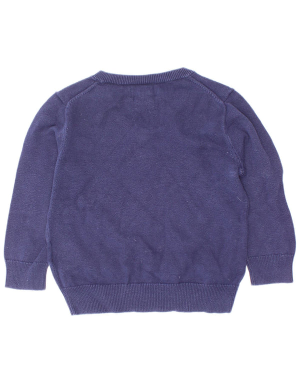 Suéter Polo Ralph Lauren para bebês meninos com decote em V 18-24 meses azul marinho