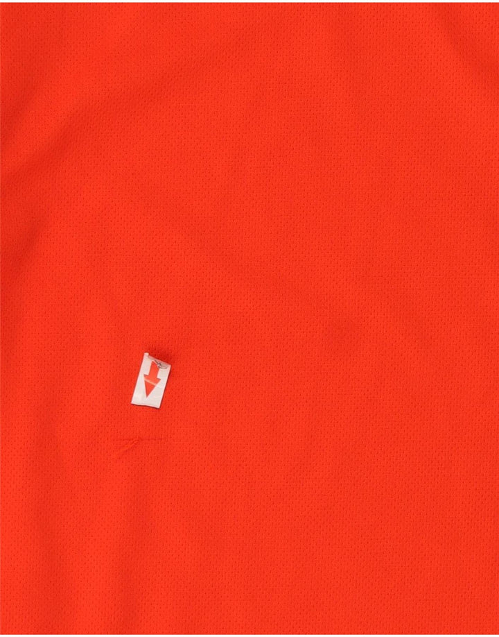 Adidas Mens Camiseta Top Médio Laranja Poliéster