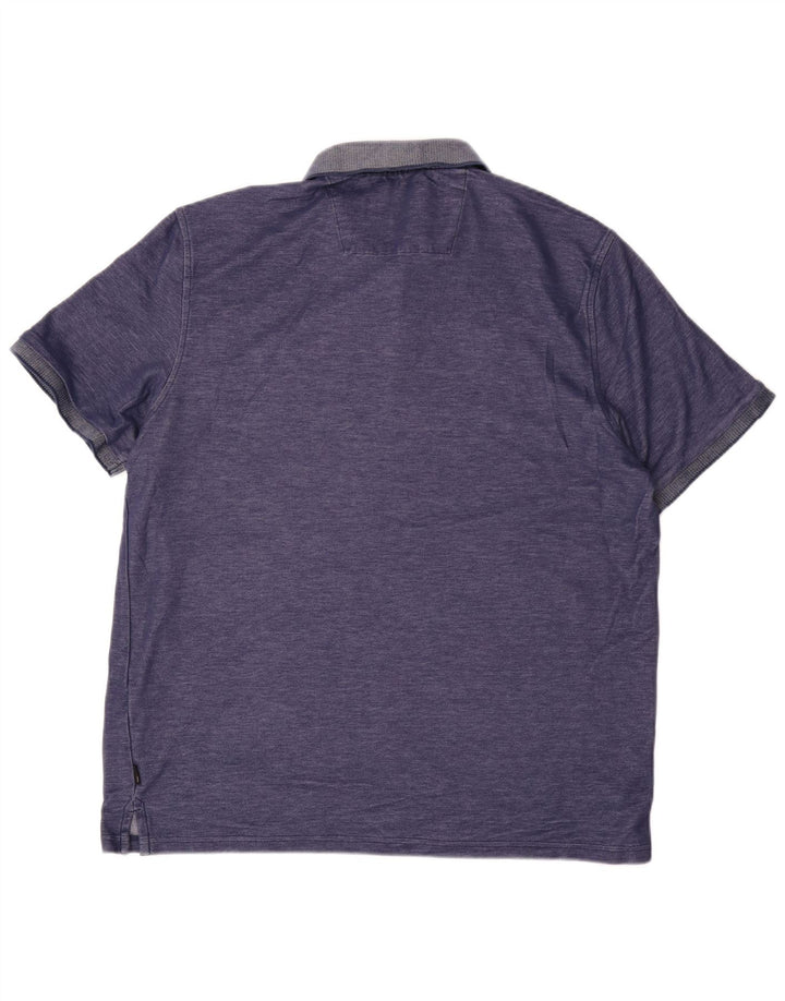 Camisa polo masculina CALVIN KLEIN grande algodão azul