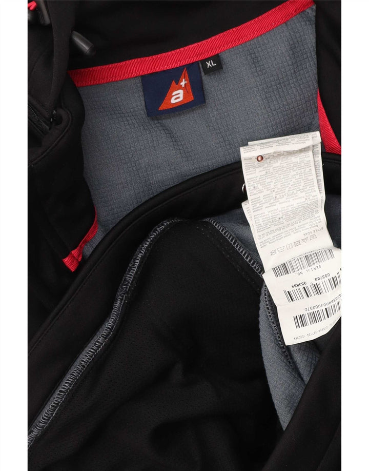 Jaqueta corta-vento feminina Alpen Moden com capuz UK 18 XL poliéster preto