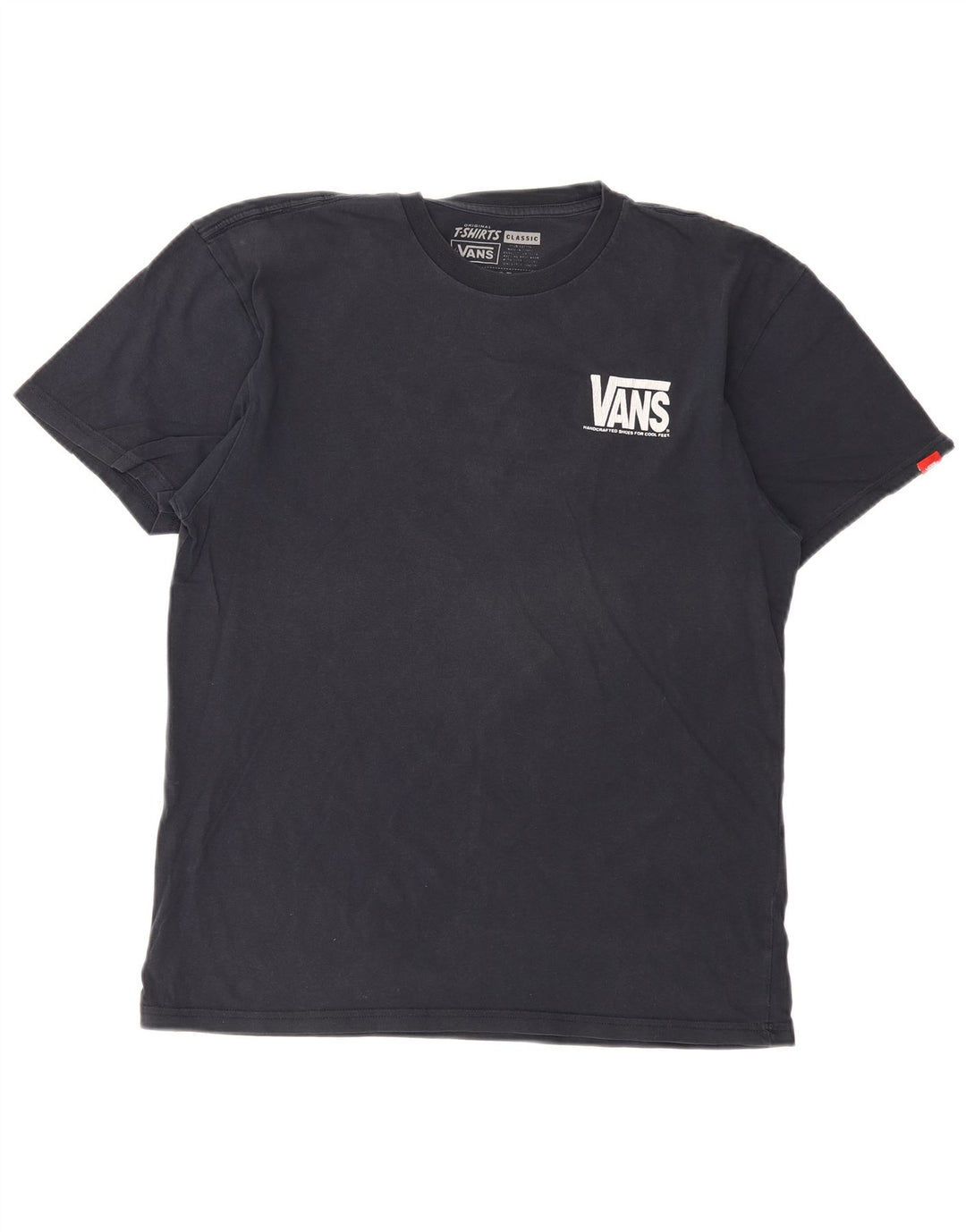Camiseta masculina Vans Graphic grande algodão azul marinho