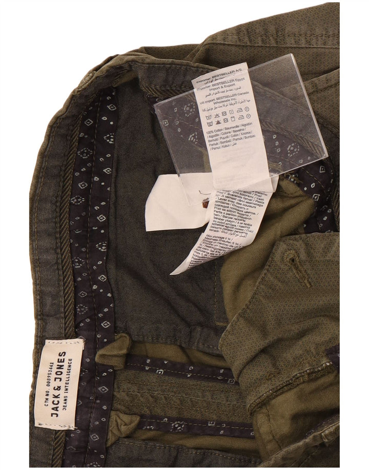 Shorts Chino Masculino Jack & Jones Grande W34 Algodão Cáqui