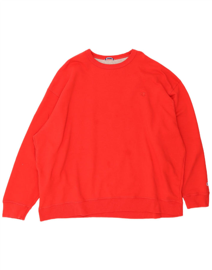 Campeão moletom masculino jumper 4XL vermelho