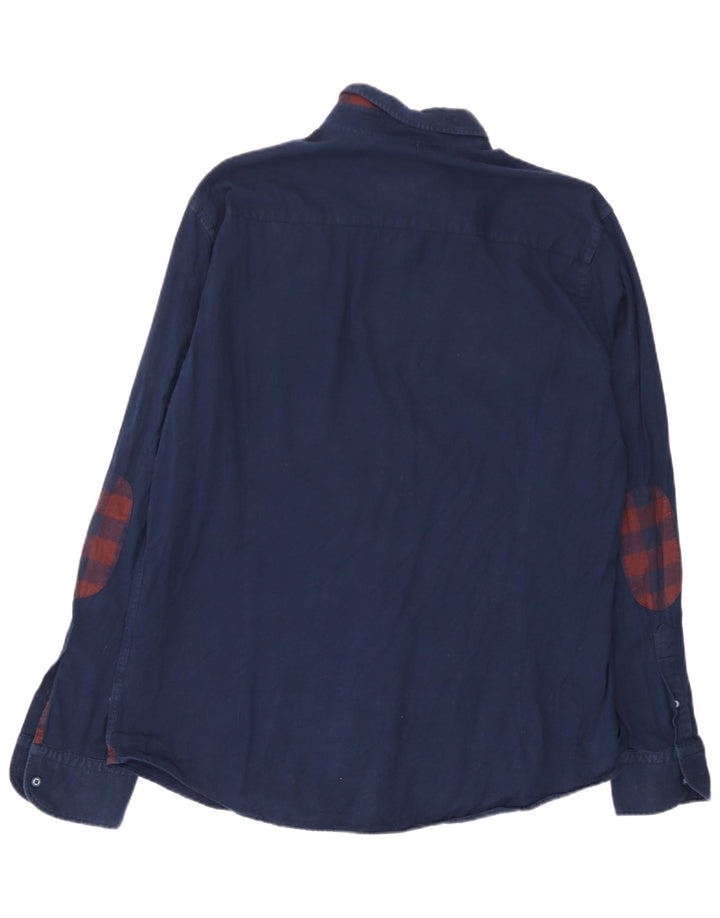 Camisa masculina Massimo Dutti XL azul marinho
