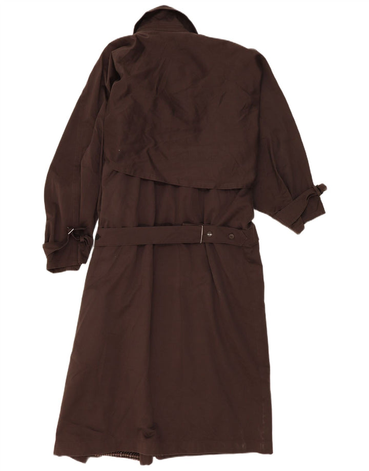 Escada Trench Coat Feminino Oversized EU 38 Médio Algodão Marrom