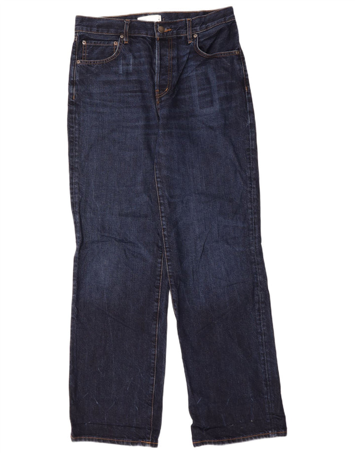 Calça jeans reta feminina Zara EU 40 médio W30 L33 algodão azul