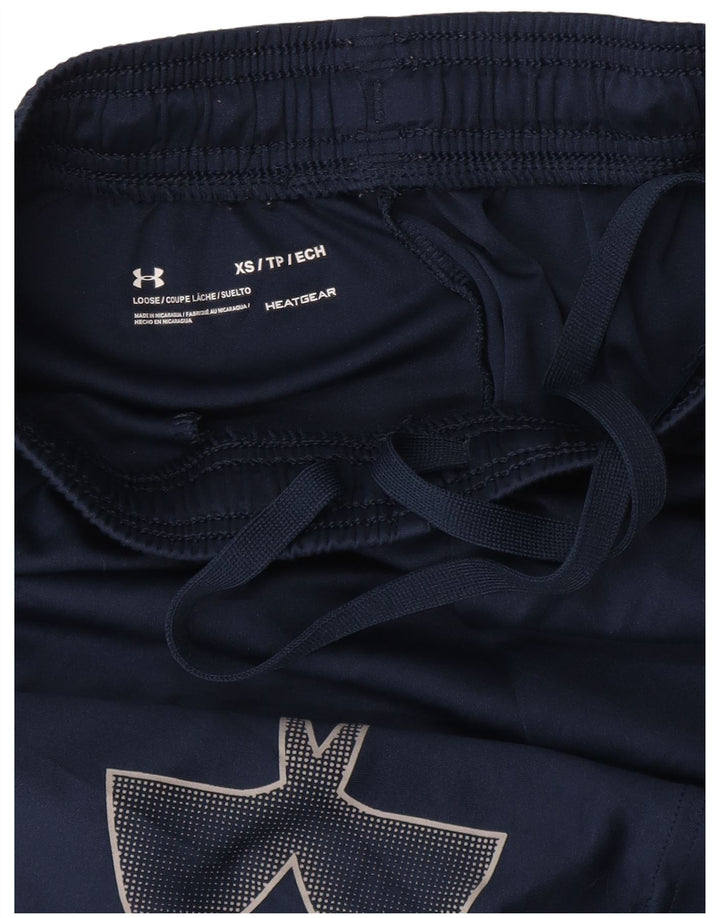 UNDER ARMOUR Calções esportivos femininos Heat Gear Graphic UK 4 XS Azul marinho