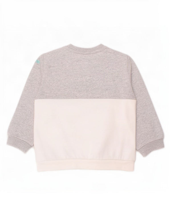 Suéter gráfico Adidas Baby Boys 12-18 meses cinza colorblock