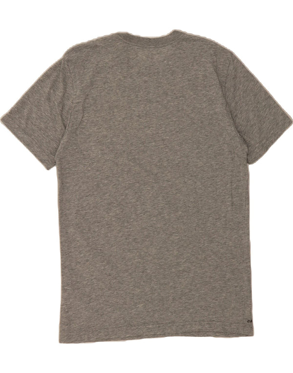 Camiseta masculina NIKE Dri Fit Graphic Top cinza médio algodão