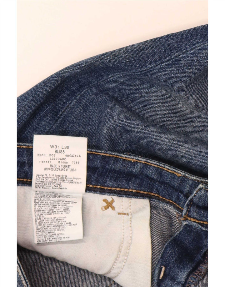 Lee Womens Bliss Bootcut Jeans W31 L35 Azul Algodão