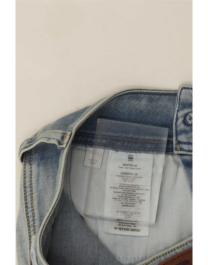 Calça jeans masculina G-Star Bootcut W27 L30 algodão azul