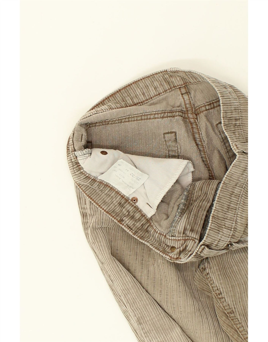 MUSTANG Womens Bootcut Corduroy Trousers W29 L27 Beige Cotton Vintage Mustang and Second-Hand Mustang from Messina Hembry 