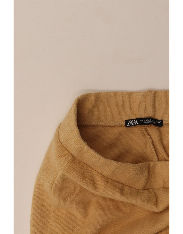 Calça de treino feminina ZARA UK 8 pequena bege