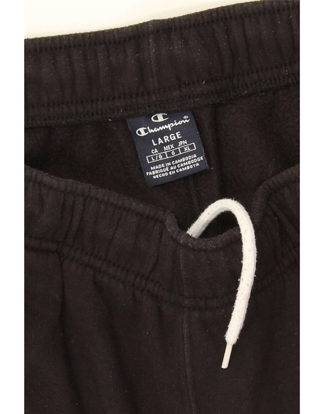 Calça esportiva masculina Champion Joggers grande preta