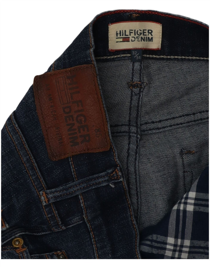Jeans retos masculinos Tommy Hilfiger W32 L31 azul marinho